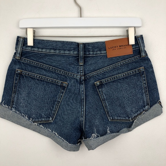 Lucky Brand Mid Rise Cut Off Jean Short - Picture 2 of 8